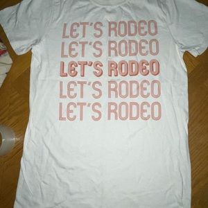 Let’s Rodeo! Graphic tee NWOT